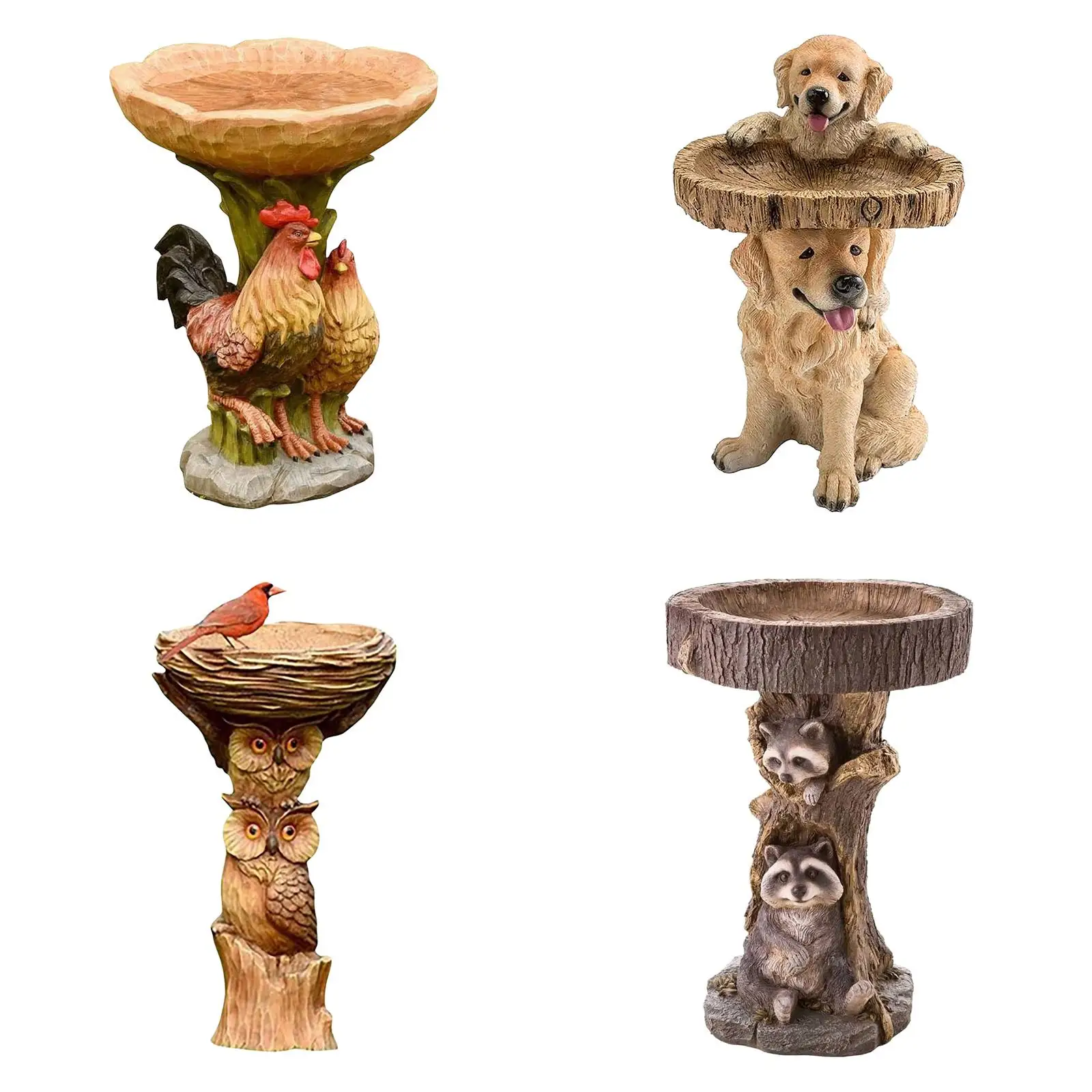 

Resin Animal Statue Outdoor Garden Stakes Lawn Backyard Plant Decor Art Gift