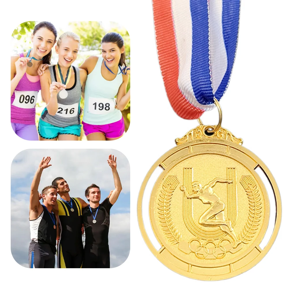 

2 in Medal Kids Golden Winner Awards Medal Souvenir Gift Gold Silver Bronze Prize Gold Winner Medal for Competitions Party