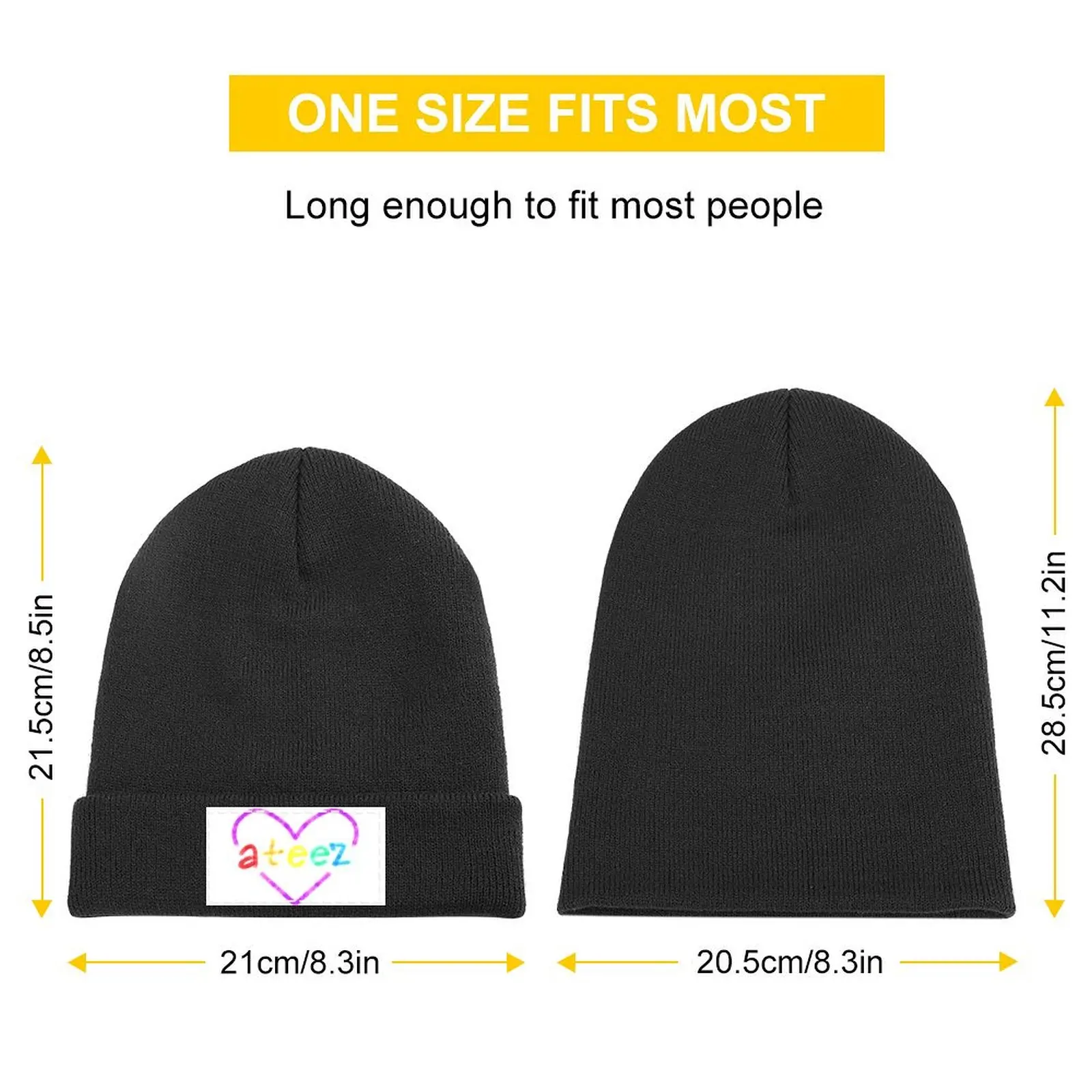 ATEEZ heart Knitted Cap Luxury Man Hat Trucker Hat Hat Luxury Brand black Women's Hats 2025 Men's