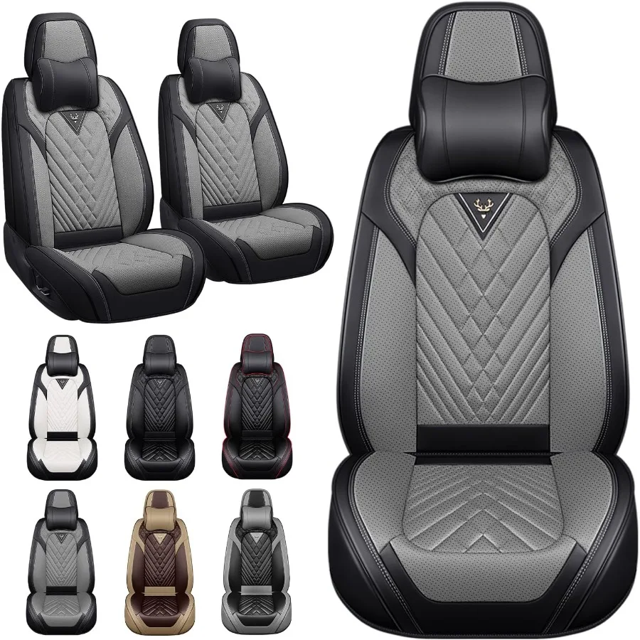 

Чехлы на автомобильные сиденья, подходящие для Dodge Charger 20062023, 2-местный нескользящий кожаный чехол на сиденье из наппа с подушкой безопасности, совместимый премиум-класса Sport