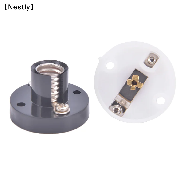

E10 Screw Holder DIY Flat Lamp Bases Physics Electric Beads Testing Parts〔Nest〕