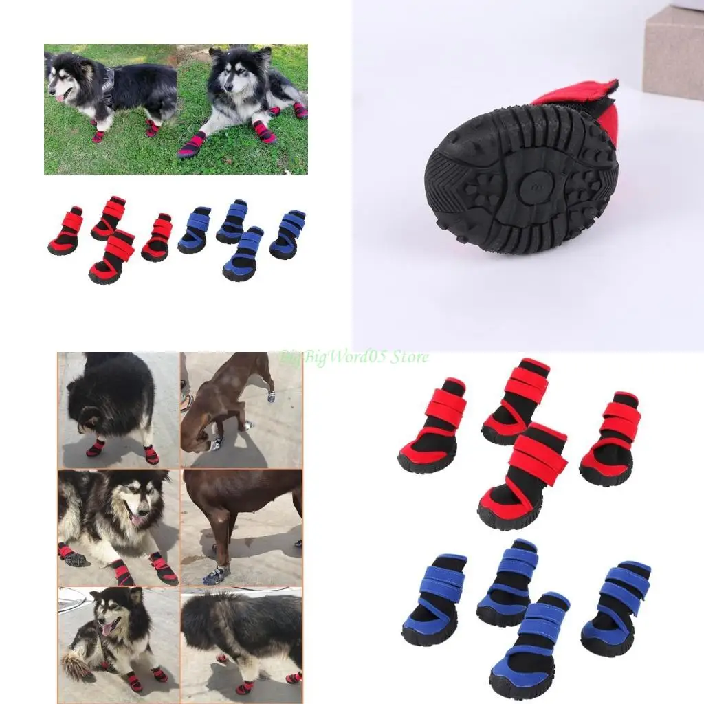 

24TE Waterproof Dog Boots Waterproof Dog Socks for wounds Dog Snow Boots Pet Winter Shoes Pet Snow Boots Pet Outdoor Shoes