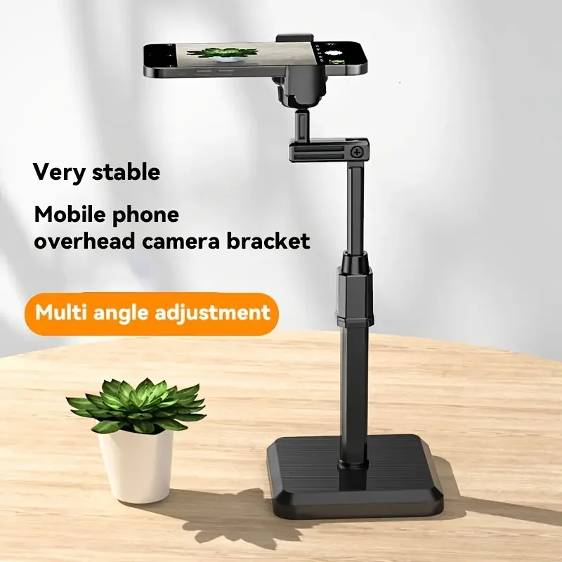 360° Adjustable Angle & Height Desktop Phone Stand - The Perfect Lazy Phone Holder for All Phones!