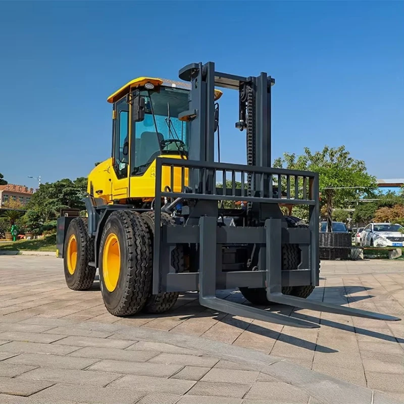 Mud Special Off-road forklift 3Ton Diesel 4WD Rough Terrain Paddy Field Agricultural Transport Forklift In Stock