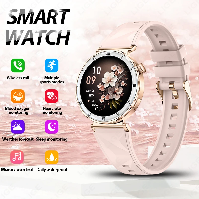 

LIGE Smart Watch More Sports Modes Heart Rate Voice assistant Music Control Pedometer Call Reminder smart watchs for men women