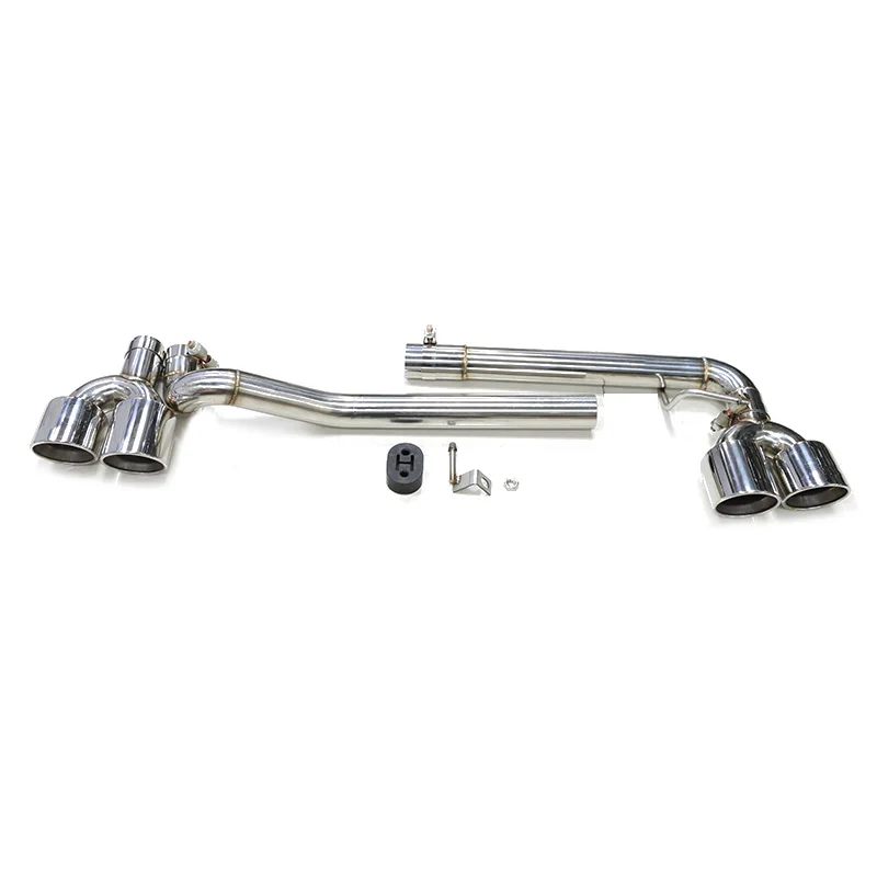 1 Set Weld-On Quad Uitlaatpijpjes VOOR Audi A3 8V 2013-2020 Sedan/Sportback S3 Style Decoratieve Uitlaatpijp Conversie