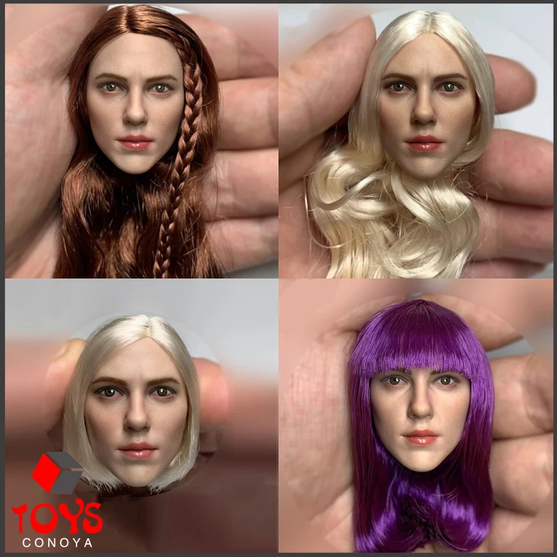 

TTTOYS TQ210523 1/6 Scarlett Johansson Head Sculpt Model Fit 12" Female Soldier Action Figure Body Dolls