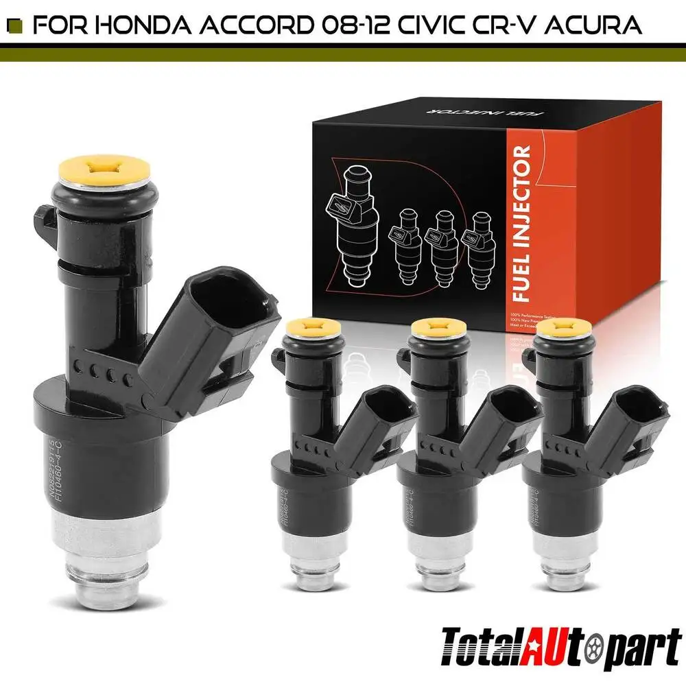 

4x Fuel Injectors for Honda Accord 2008-2012 Civic 2013-2015 CR-V Acura TSX ILX