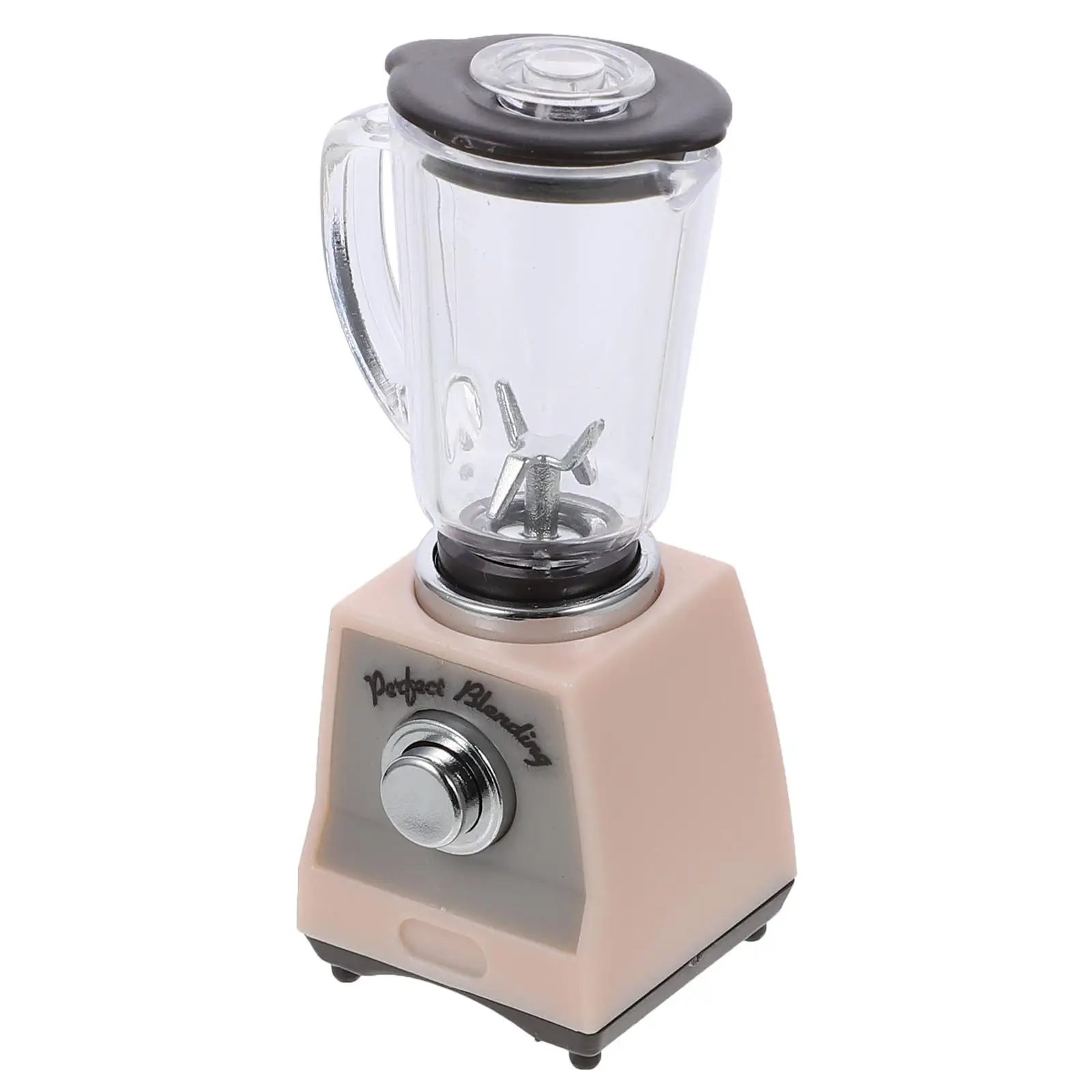 Miniaturmixer, rosa Entsafter, Spielzeugmixer für Kinder, Puppenhaus, Küchenzubehör, Smoothie-Maker, pädagogisches Spielen