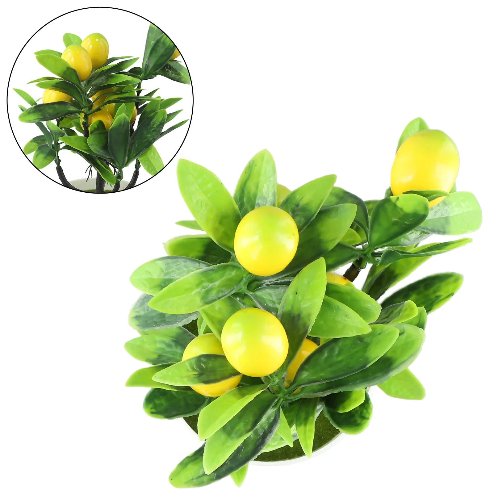 False Plant Artificial Lemon Tree New Diameter 18cm Fahsion Green High Quality Nvironmentally Friendly Plastic