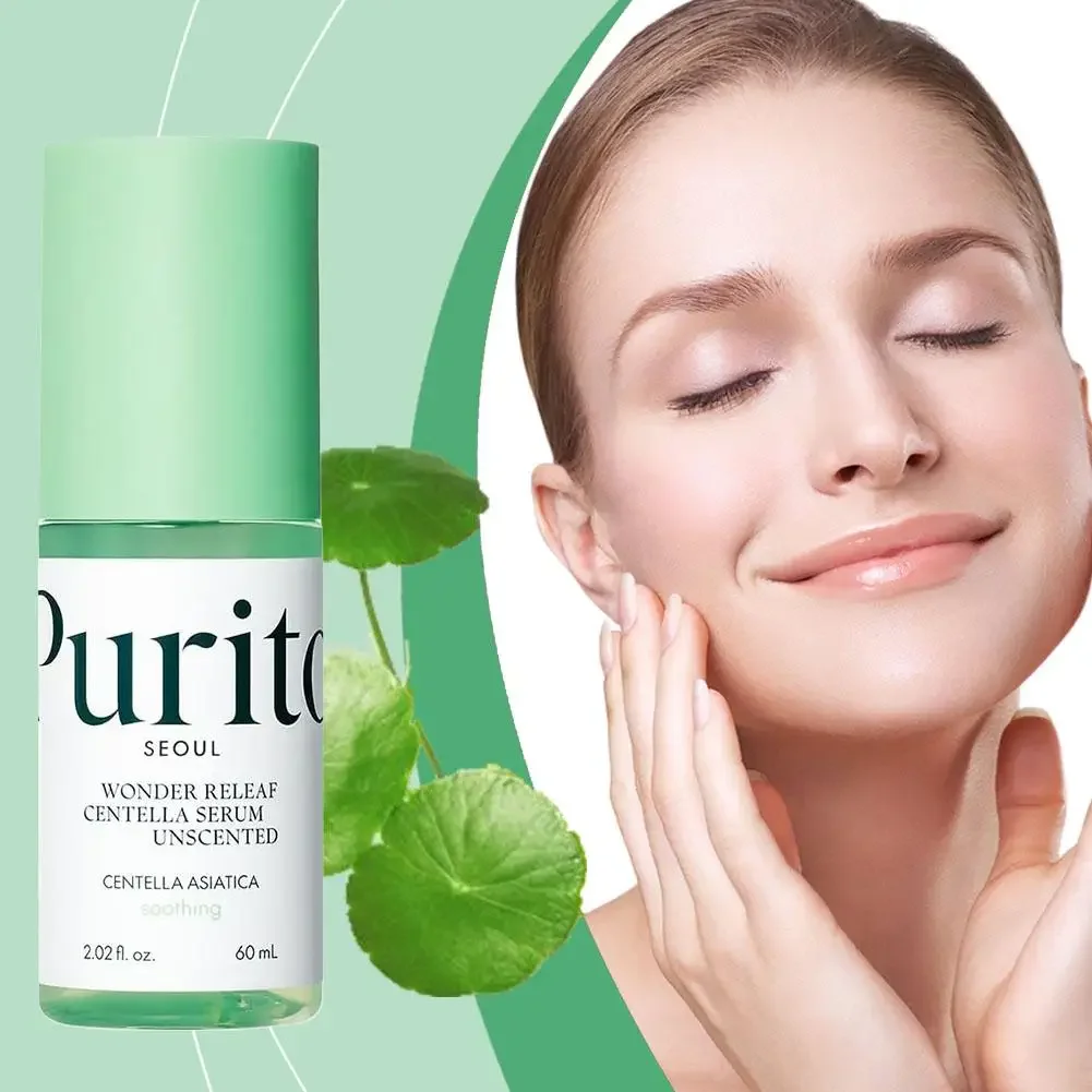 Centella Asiatica Essence Adecuado para todo tipo de piel, ampolla, calmante, calmante, esencia para el rostro 60 ml 2 fl.oz Cuidado de la piel