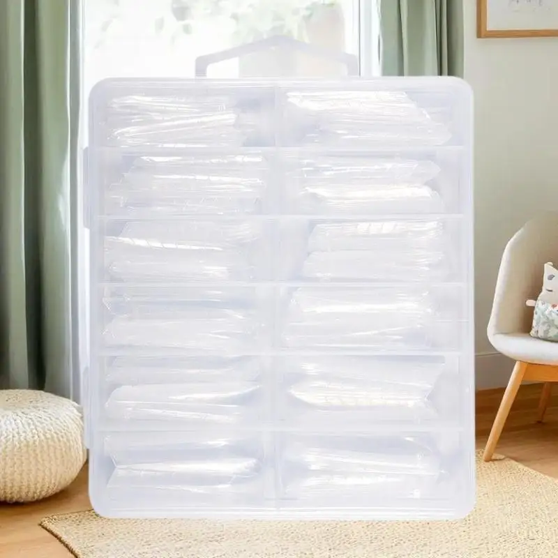 120 pz Punte False Costruzione Rapida Gel UV Acrilico Stampo Per Unghie Copertura Completa Sistema Per Unghie Che Modella Estensione Top Doppia Forme Unghie Stampo