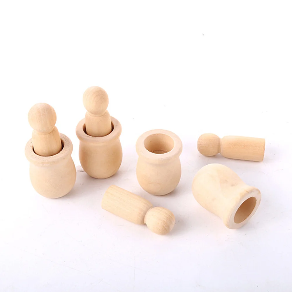 20 pezzi di pioli in legno non finiti per persone, graffiti fai da te, forniture artigianali vuote per progetti artistici per bambini, legno non finito