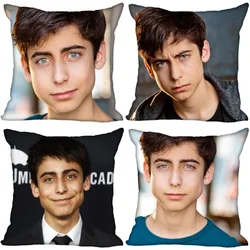 Aidan Gallagher Pillow Case Home Decorative Pillows Cover Invisible Zippered Throw PillowCases 45X45cm 0704