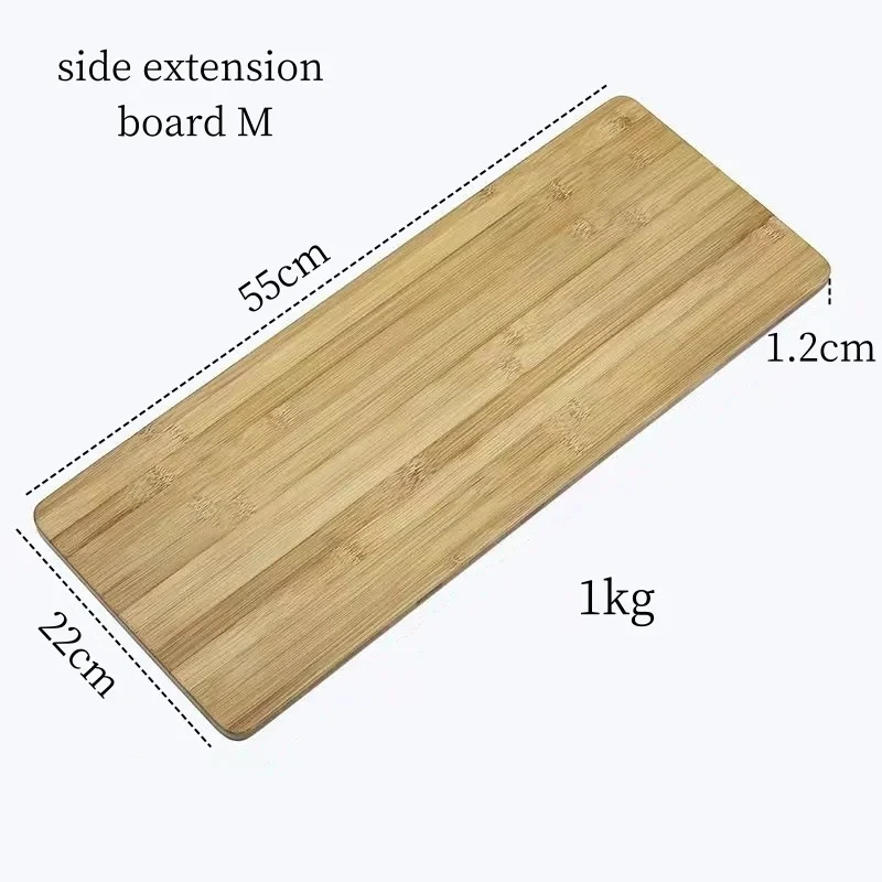 IGT Extension Board IGT Side Table Top Bamboo Board Outdoor Kitchen System Module Camping Picnic Dining Extension Table Top