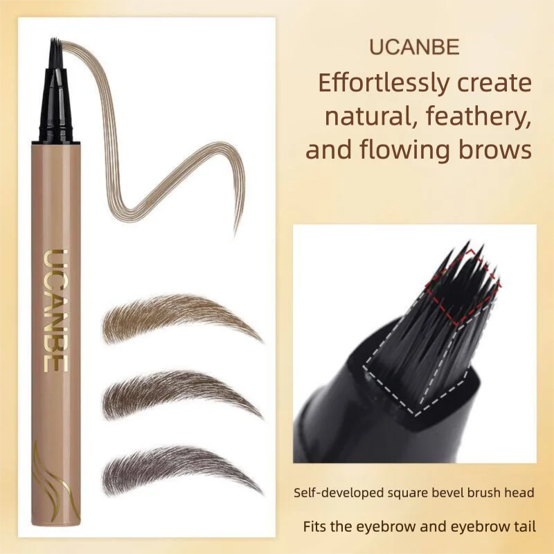 Ucanbe Liquid Eyebrow Pencil Angled Tip for Natural-Looking Eyebrows Long-Lasting Non-Fading Color