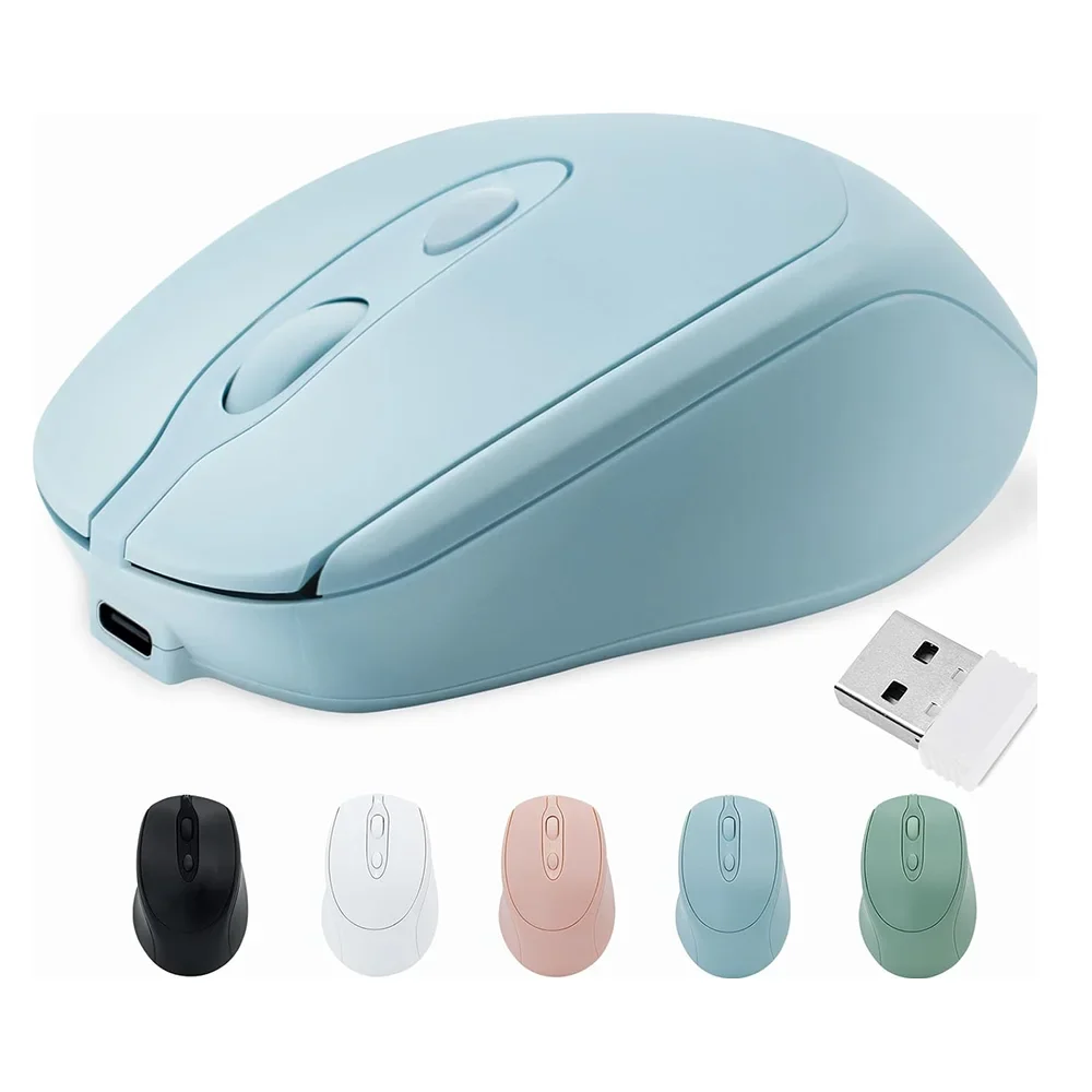 

Rechargeable Wireless Computer Mouse 2.4G Bluetooth-Compatible Wireless Mouse USB Silent Gamer Mice For PC Laptop Macbook Tablet