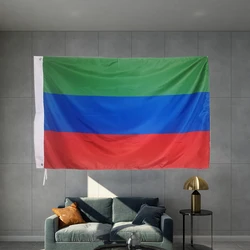 Flag of the Republic of Dagestan Flag Custome Banner Goods 3X5FT 90X150CM Banner Brass Metal Holes Decoration Party Sport