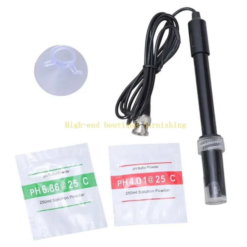 L9NB Tester Meter Probe for Aquarium Hydroponic System Monitor BNC Electrode Probe Connector 0-14 Connector