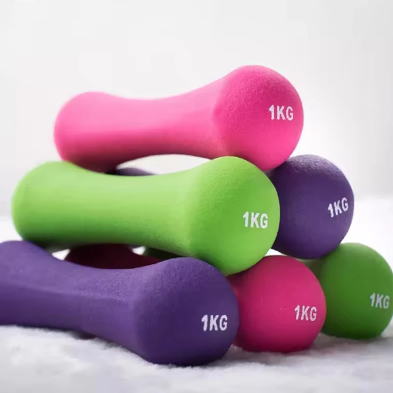 1kg Bone Stick Dumbbell Sports Gym Exercise Plasticity Small Weight Women\'s Fitness Exercise Dumbbells