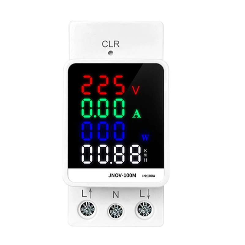 YLS-AC 70-270V 100A 25KW Multifunction AC Digital Voltage Ammeter Power Factor Meter Electric Energy Monitor Meter Wattmeter