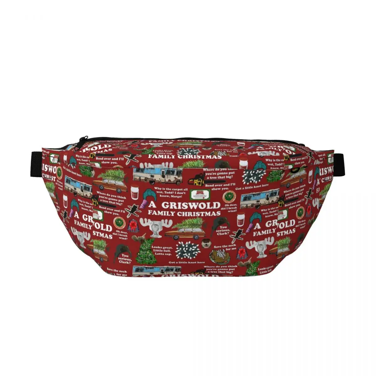 

Сумка-бананка через плечо для мужчин и женщин, регулируемая поясная сумка для путешествий, бега, хранения денег и телефона, нагрудная сумка для рождественских каникул