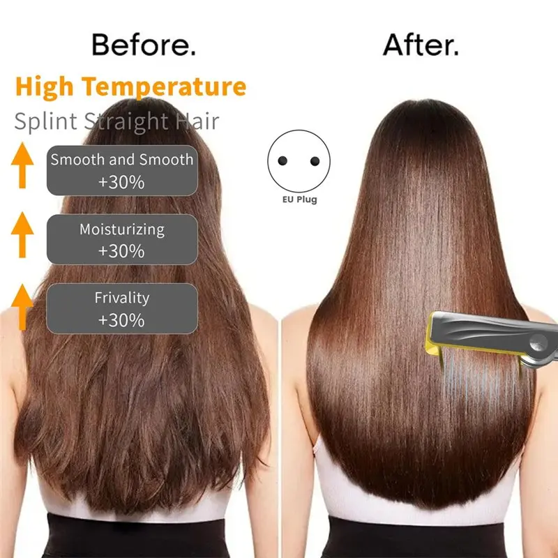 【NEW A39M】 2-In-1 Hair Straightener And Blow Dryer,With High-Speed Eu Plug Pink