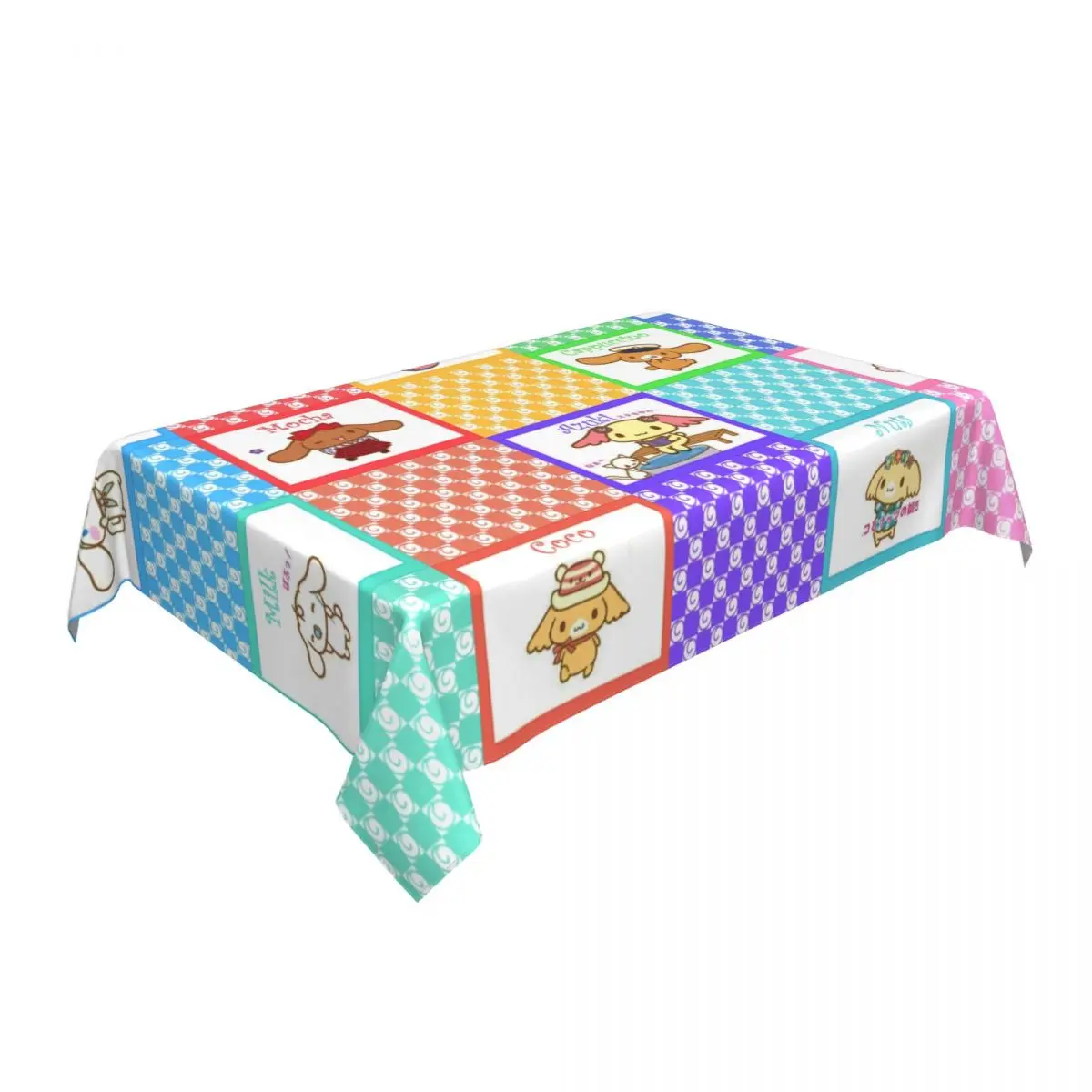 Rectangular Cinnamoroll Sanrio Cartoon Tablecloth Fit 40