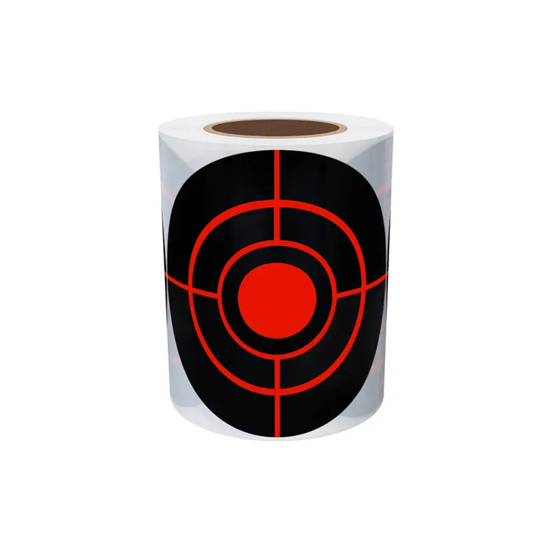 10 Rolls Target Stickers Bullseye, Adhesive Targets for Shooting with Fluorescent Yellow Impact Shooting Targets for BB Pellet