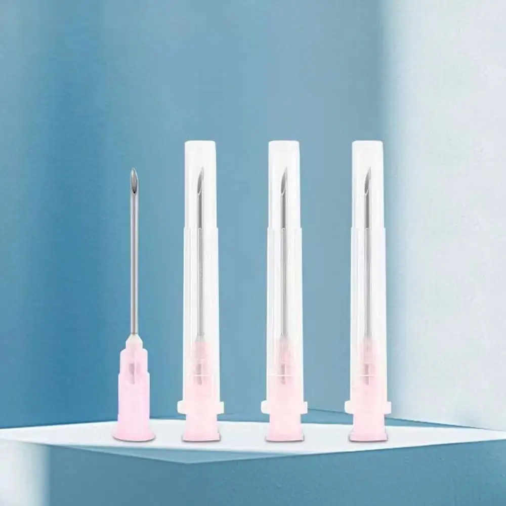 25pcs 16G 18G 25G 27G 30G 31G 32G 34G Disposable Sharp Needle for Hyaluronic Acid Sterile Stainless Steel Tattoo Needles