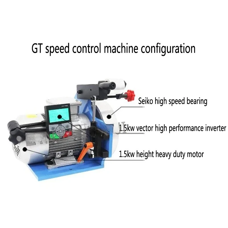 

1 шт. Малогабаритный промышленный ленточно-шлифовальный станок 220В, вертикальный, многофункциональный, высокомощный, с фиксированной скоростью