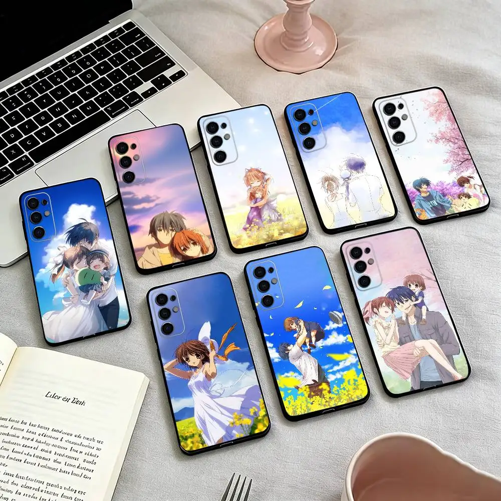 Anime Clannad-d Phone Case For Samsung S25,S24,S21,S22,S23,S30,Ultra,S20,Plus,Fe,Lite,Note,10,Black Cover