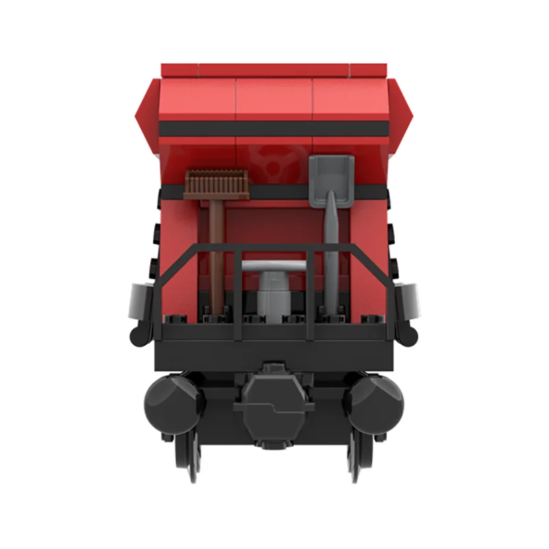 

moc Simple Hopper Railway Car, railway train model, hopper car model, DIY assembly toy set, children's gift, building blocks