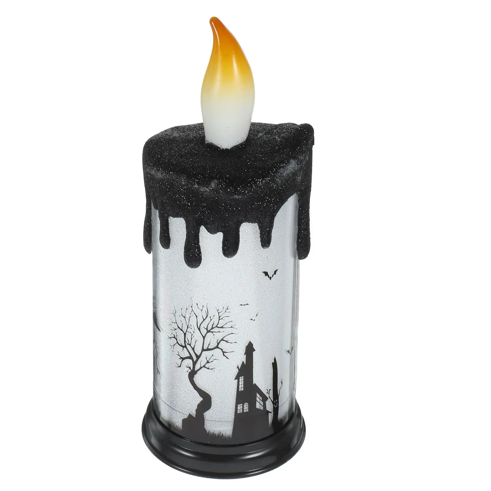1Pcs Electronic Light LED Flameless Long Burn Time No Heat Realistic Glow for Halloween Party Decor Home Night Lamp