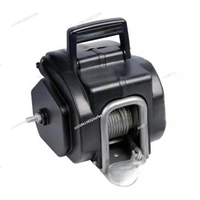 Marine Yacht ไฟฟ้า Winch เครนขนาดเล็กรถแทรกเตอร์ Winch 12V เรือยาง Marine ไฟฟ้า Winch 2000lbs แบบพกพา