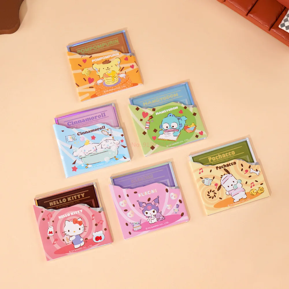 

Новые мини-шоколадные акриловые сумки для слепых карт, игрушки, настольный коврик, аниме Kuromi Pochacco Hangyodon, украшение для рабочего стола для девочек, подставка, подарки