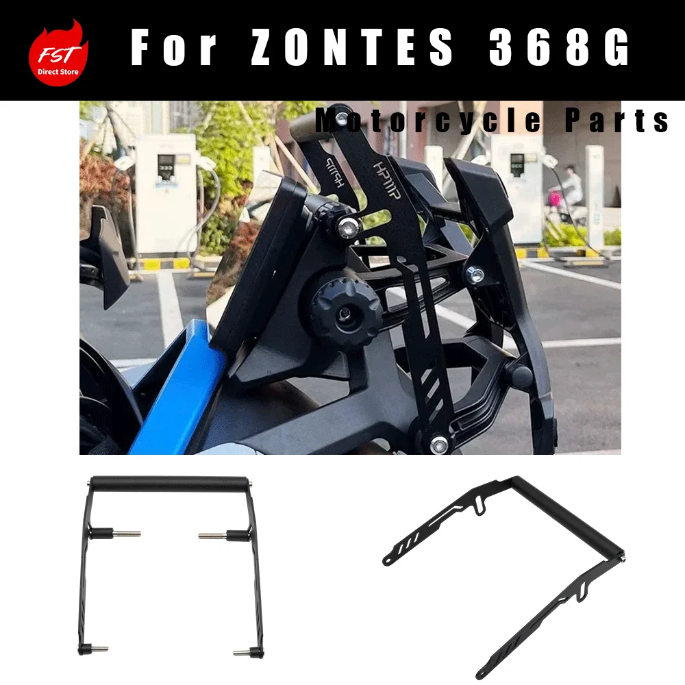 Aluminum Windshield Multi-Function Navigation Bracket Extension Mount Accessories for Zontes 368G Motorcycle Modification