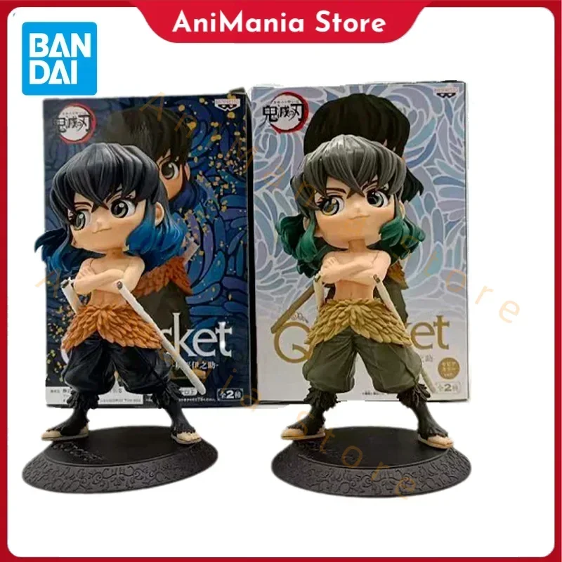 

Bandai Original Demon Slayer Anime Figure Q Posket Hashibira Inosuke Action Figure Toys for Kids Gift Collectible Model Dolls