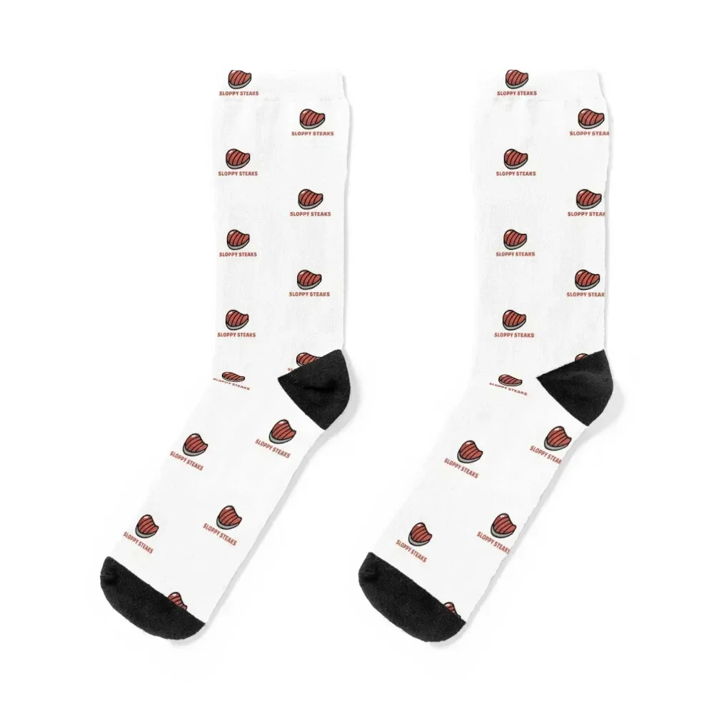 

SLOPPY STEAKS Socks crazy Soccer kawaii Socks For Men Women's