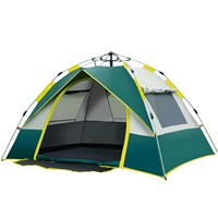 Outdoor Pop Up Tent Water-resistant Portable Instant Automatic Camping Tent for 2-3 / 3-4 Person Family Tent Camping Hiking Back