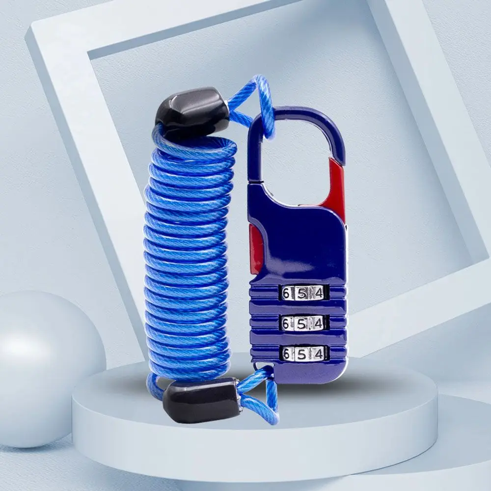

Accessories Cable Lock Safety Accessories 3 Digit Combination Password Cable Lock Helmet Lock Bicycle Lock Security Lock