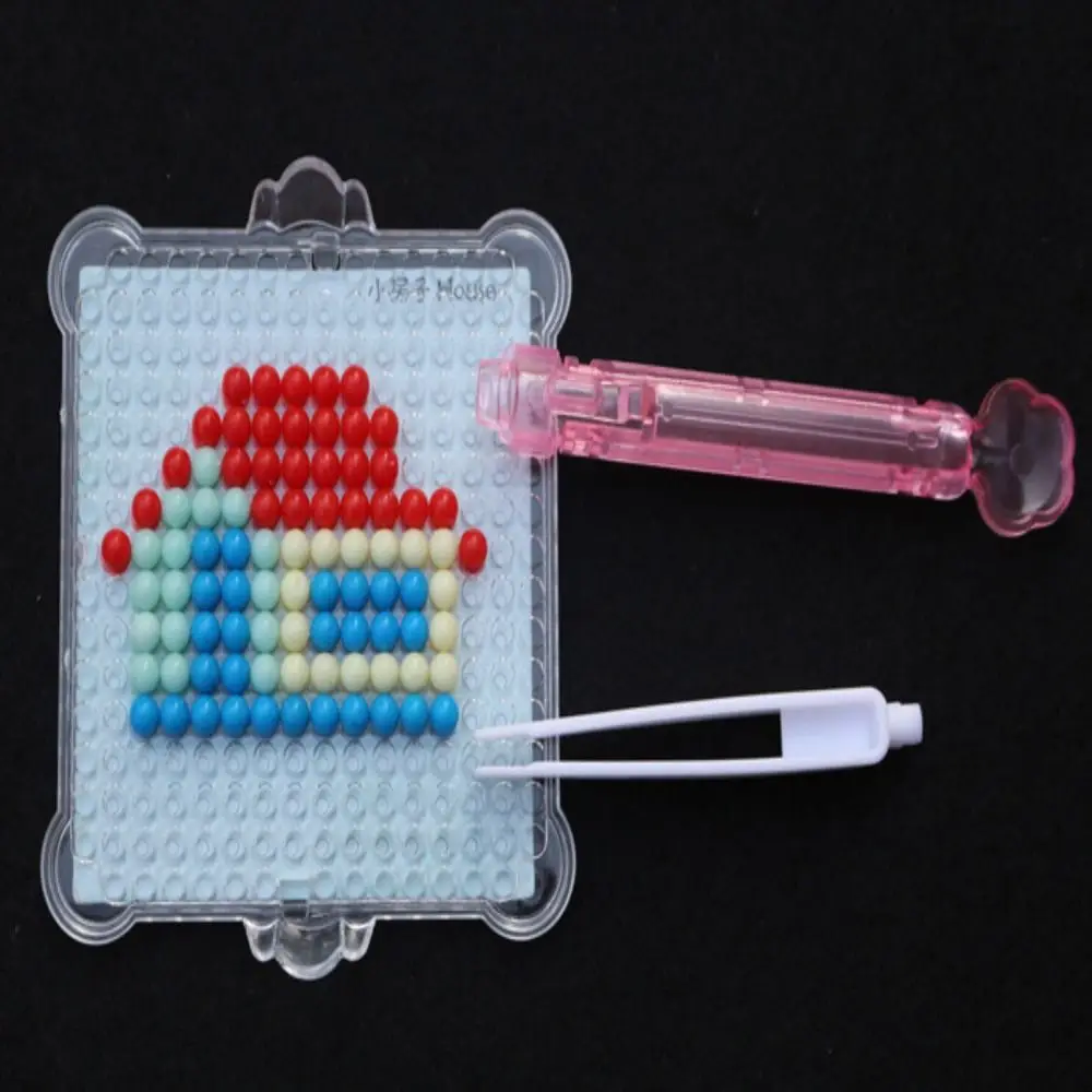 3 szt. Koraliki do pisania, koraliki do pisania, narzędzie do nakładania koralików, narzędzie do nakładania koralików, zabawki do układania z koralików wodnych, puzzle, zabawki do układania z koralików wodnych, plastiki DIY