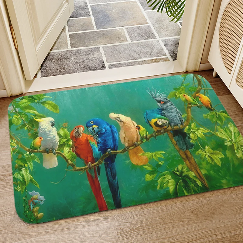 Brid Carpet Entrance of House Hallway Bathroom Foot Mat Non-slip Living Room Kitchen Bedroom Rug Custom Doormat Home Decor Items