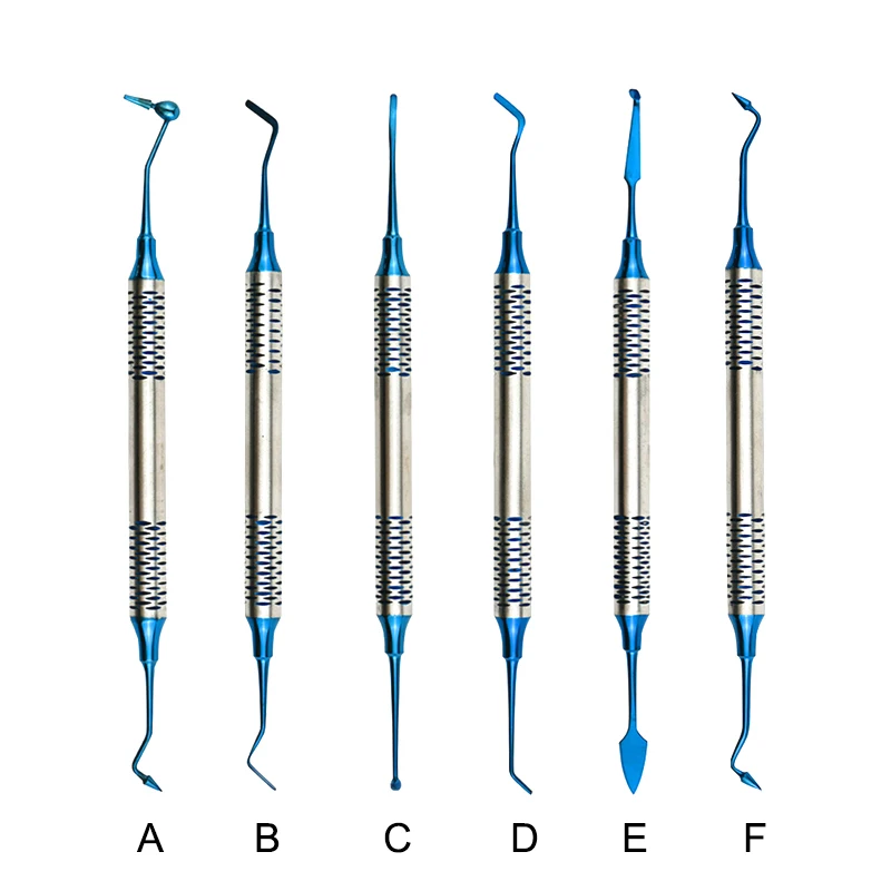 1PCS Dental Composite Resin Filling Spatula Titanium Plated Head Resin Filler Thick Handle Dentistry Instrument Material