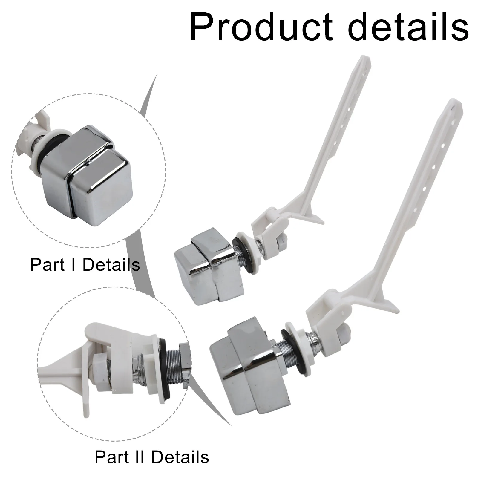 

Side Mount Kit Push Button Toilet Flush Bathroom Renovation Avoids Water Waste Elegant Bathroom Accessory For Home Bathrooms