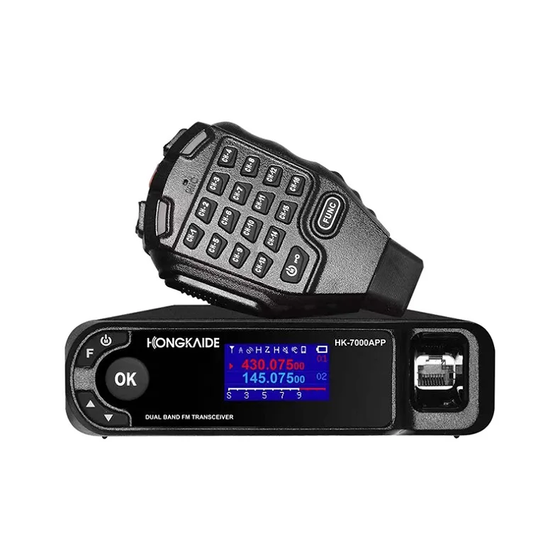 HK-7000APP UV Double Frequency Double Waiting GPS Positioning Wide And Narrow Band Selection 2G/3G/4G/5G Black Outdoor Car Radio