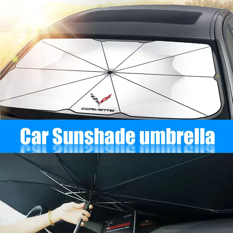 

Автомобильный зонт от солнца на переднее окно автомобиля, солнцезащитный козырек для Corvette C1 C2 C3 C4 C5 C5 C6 C7 C6-R C8