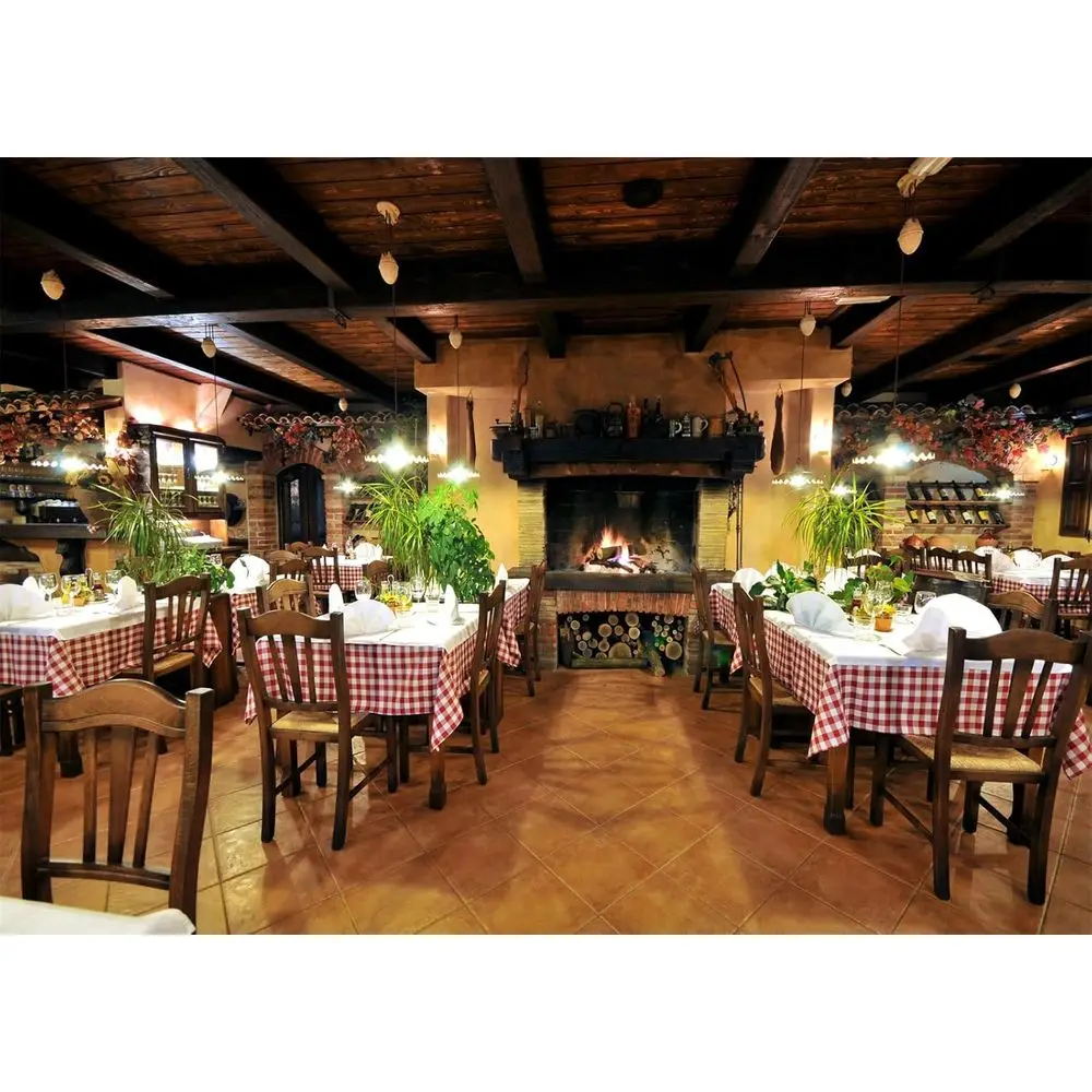 

20x10t abric Cae Restaurant Backdrop or Photography Italy Restaurant Interior ireplace Dining Tables Scene Backdrop Child Kids A