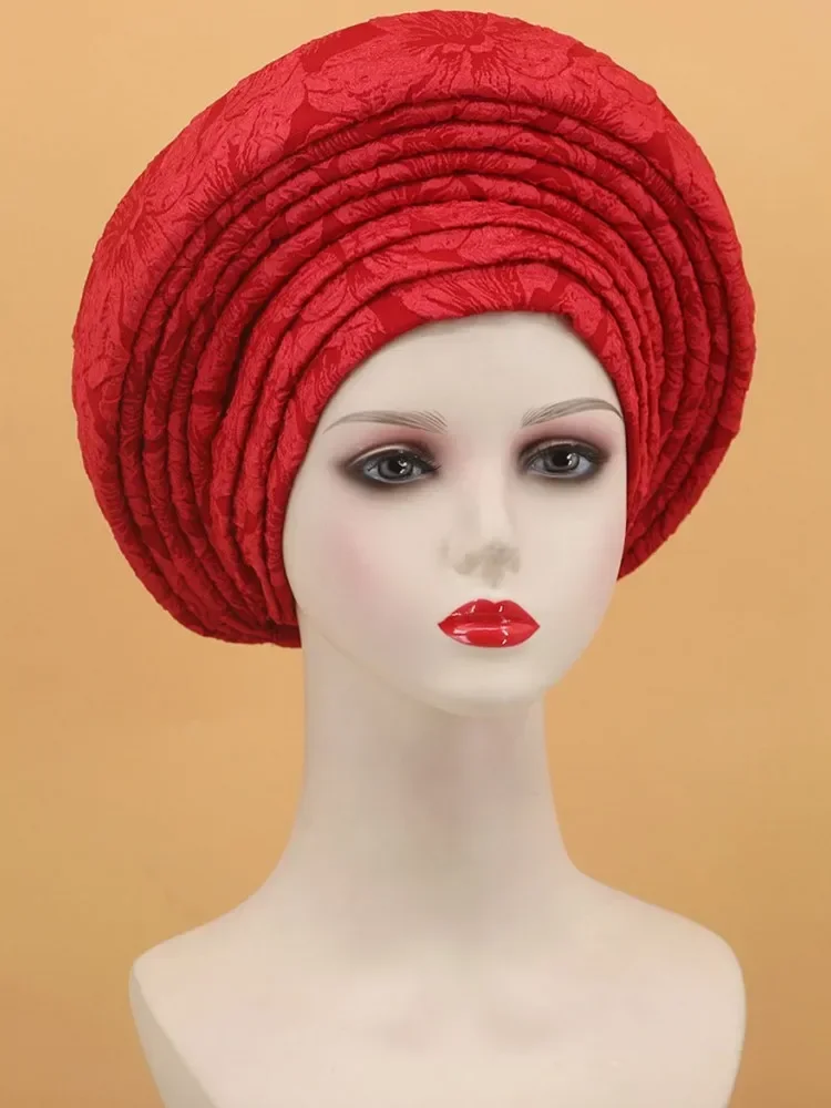 Gorro de Gele africano listo para Mujer, turbante para Mujer, Geles de boda nigerianos, envolturas para la cabeza musulmana, gorro, Turbante para Mujer 2024