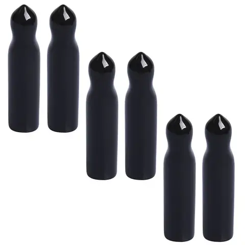 6Pcs Wine Pourer Caps Dust Covers PVC Small Bottle Pour Spouts Seal Dustproof Bar Accessories for Home Hotel Restaurant